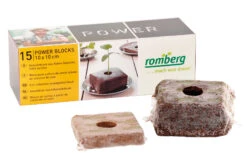 10 X 10 Cm Quadratisch Kokos-Quellblöcke PowerBlocks (15 Stück) | Growblocks Von Romberg