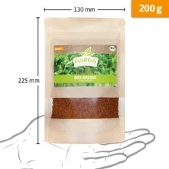 Bio-Kresse (200 G) | Bio-Kressesamen Von Flortus