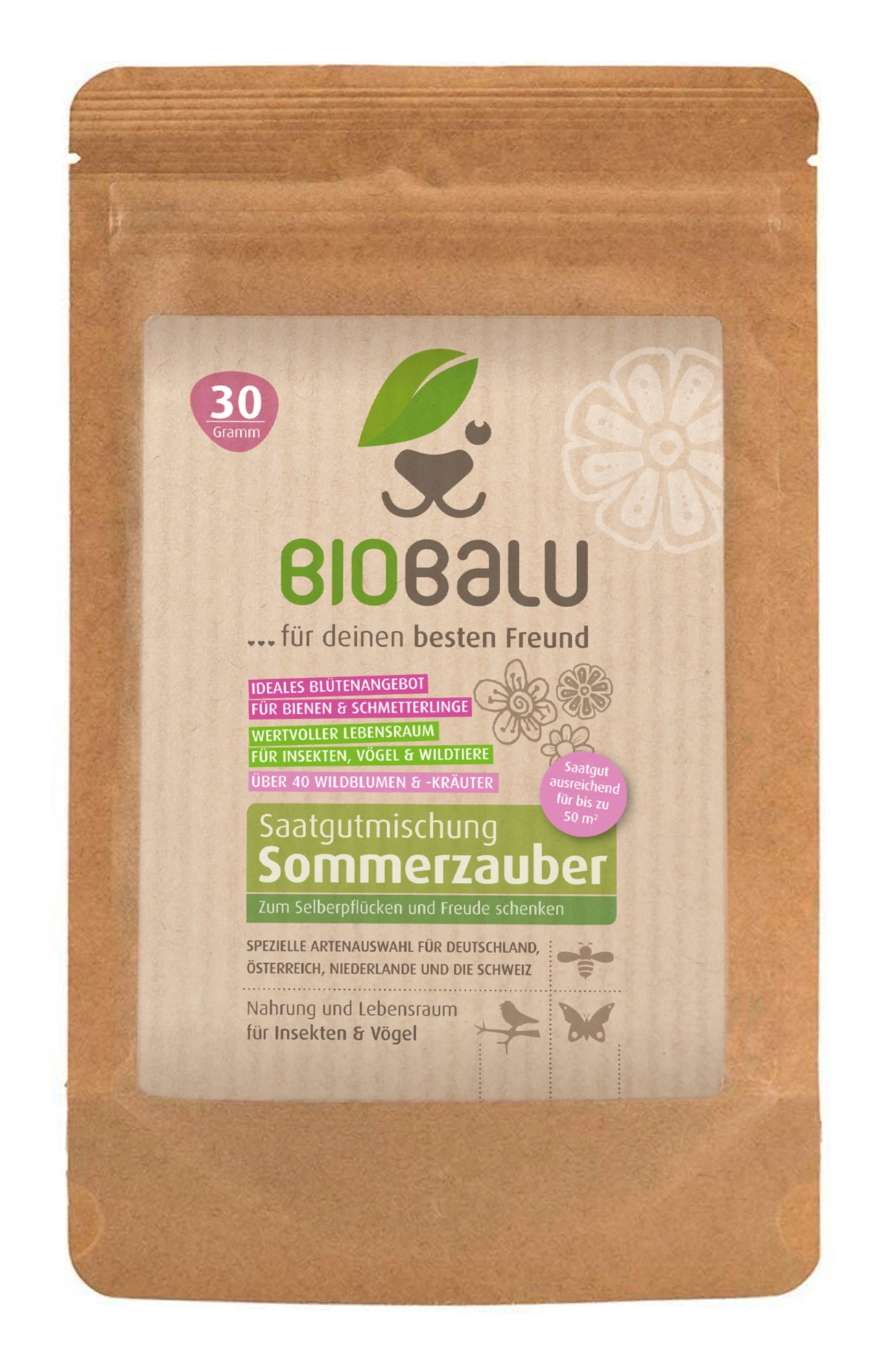 Saatgutmischung Sommerzauber (30 G) | Bienenwiese Von Biobalu