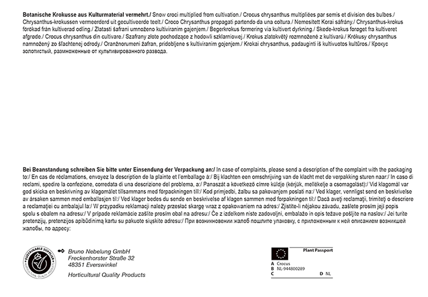 Botanische Krokus Mischung (60 Stück) | Krokuszwiebeln Von Pegasus